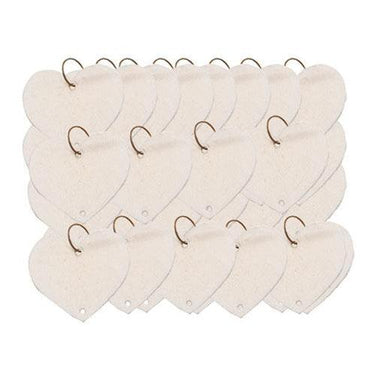 48 Pkg Replacement Heart Calendar Tags - The Fox Decor